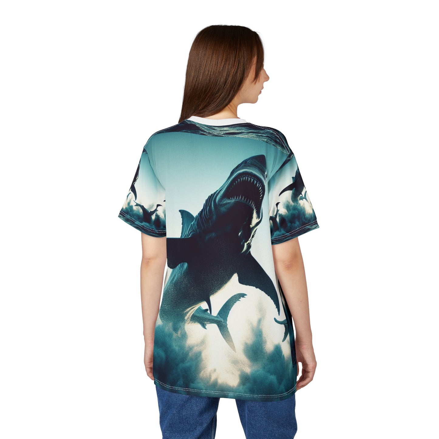 Ocean Adventure Shark Tee - Unisex Cut & Sew Shirt