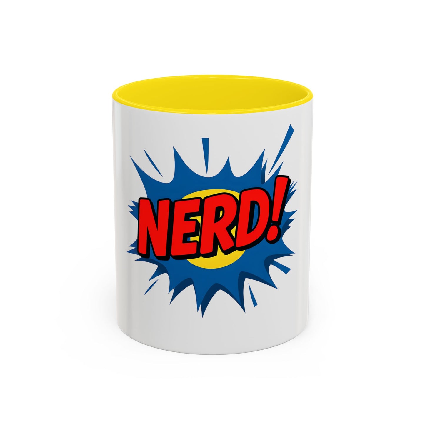 Nerd! Accent Coffee Mug - Fun Gift for Geeks & Gamers