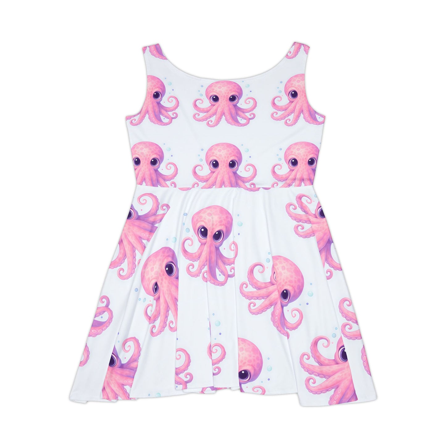 Cute Octopus Women's Skater Dress, Casual Summer Dress, Beach Outfit, Gift for Her, Trendy Dresses, Fun Fashion