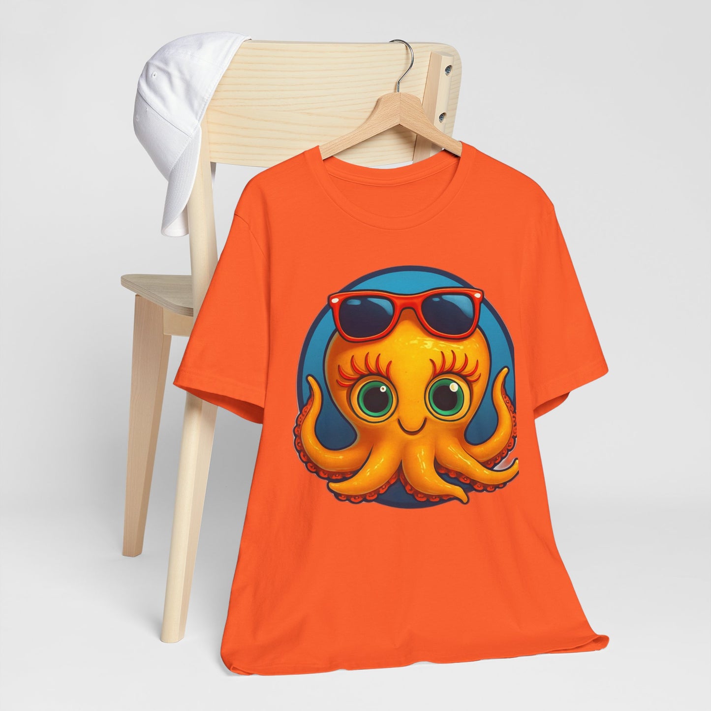 Cool Octopus Graphic Tee - Fun Unisex Jersey Short Sleeve T-Shirt