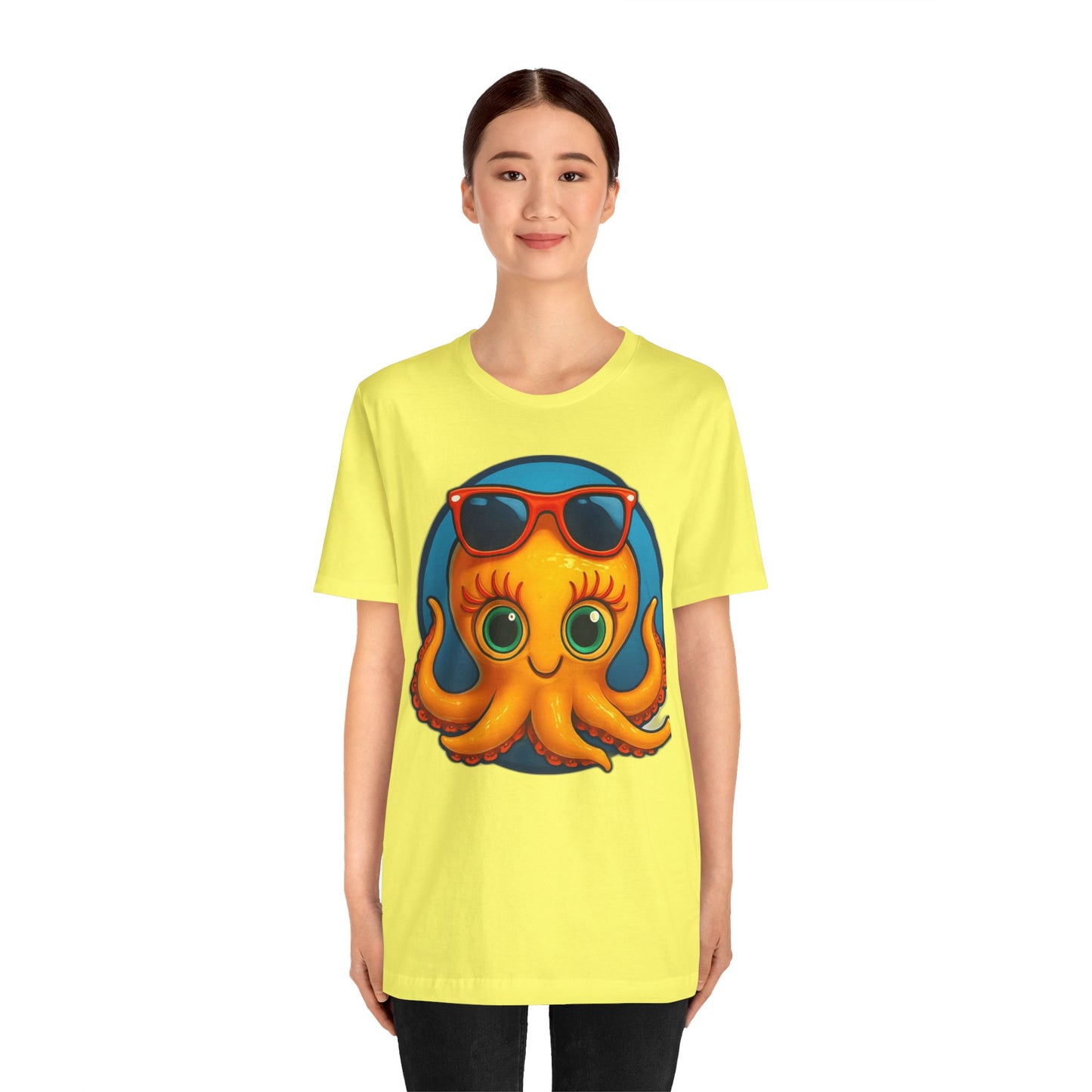 Cool Octopus Graphic Tee - Fun Unisex Jersey Short Sleeve T-Shirt