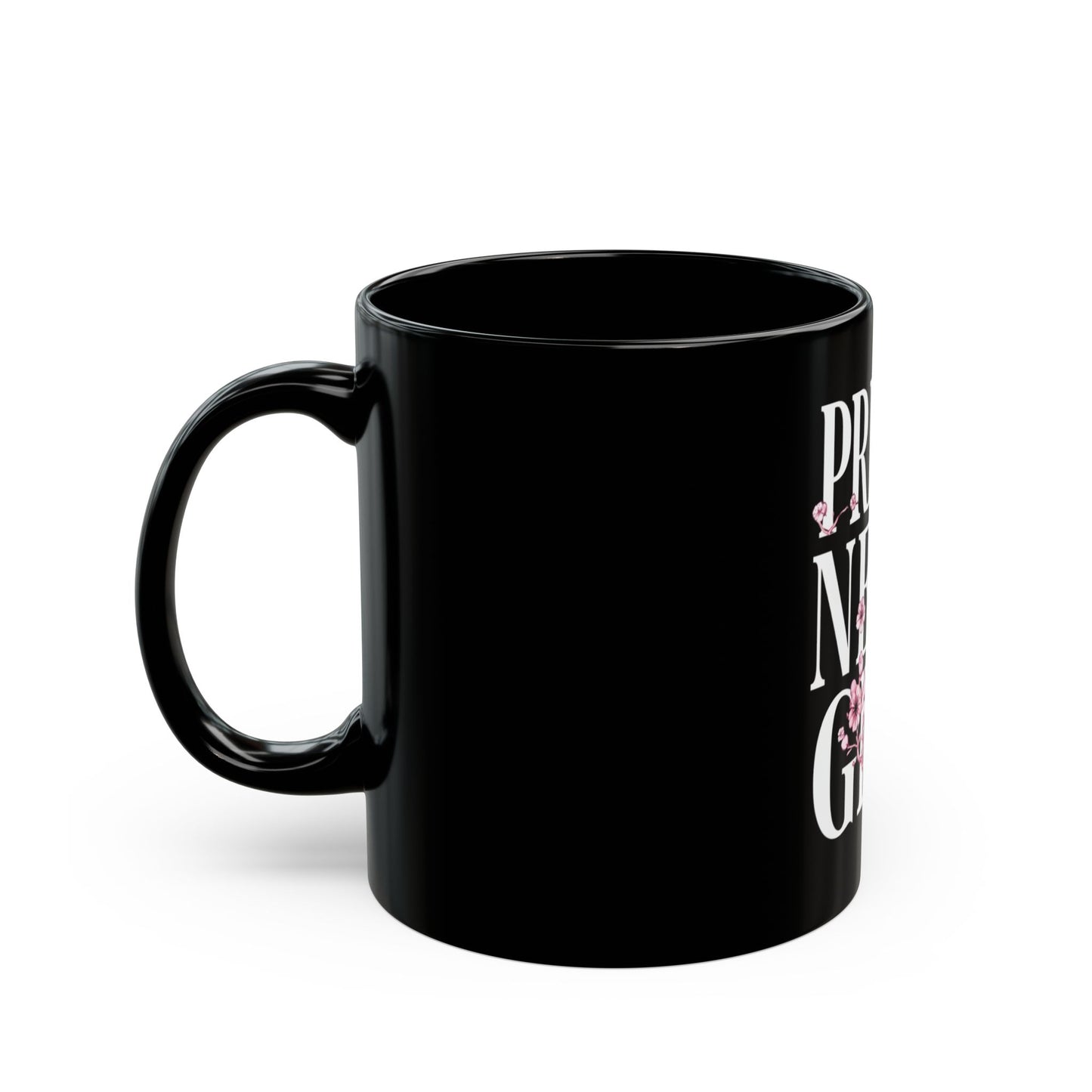 Pretty Nerd Girl Black Mug - Perfect Gift for Book Lovers and Students