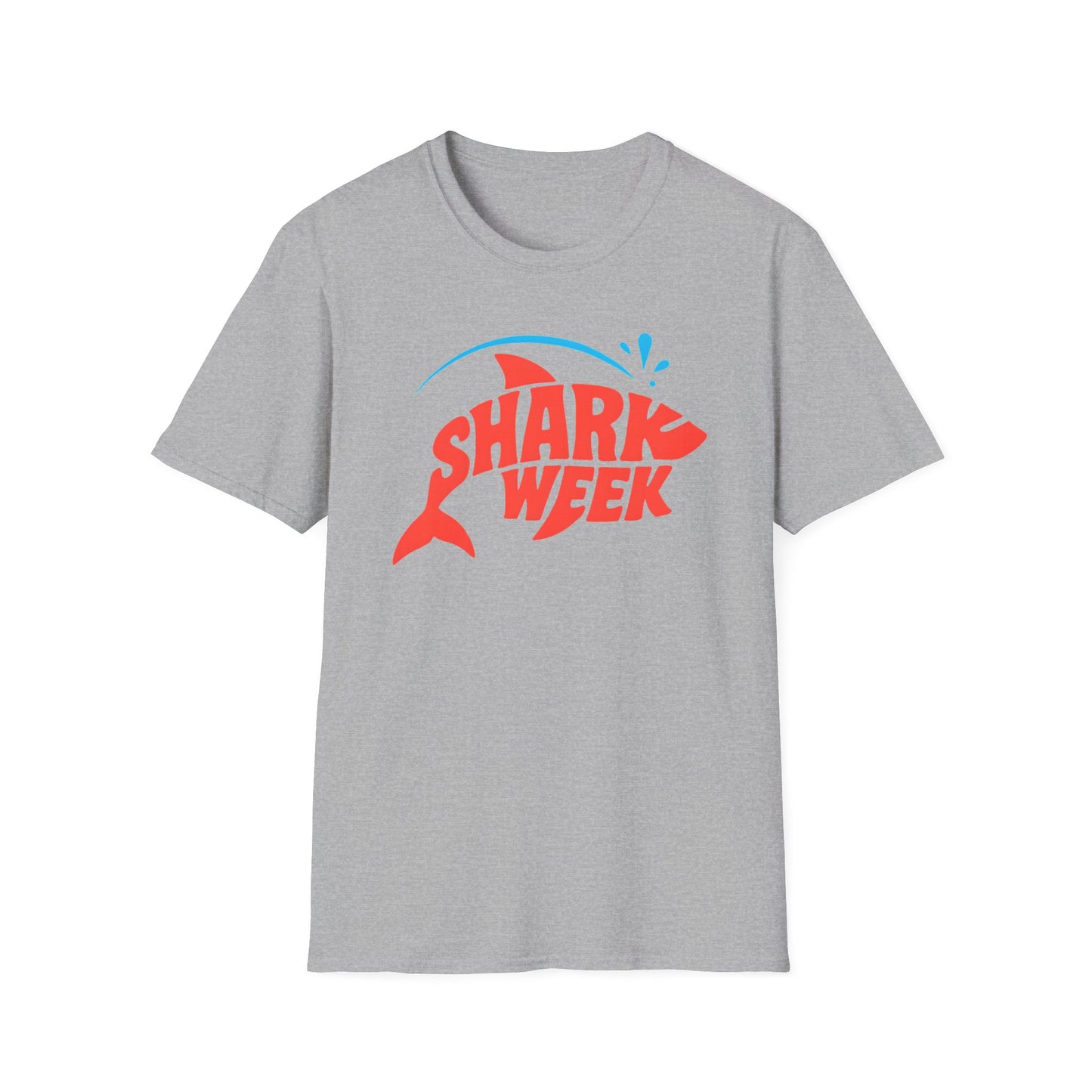 Shark Week Unisex Softstyle T-Shirt, Summer Beachwear, Ocean Lover Gift, Unique T-Shirt, Fun Graphic Tee, Casual Summer Style
