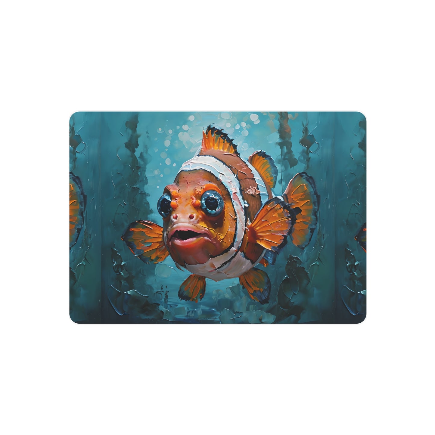 Colorful Clown Fish Metal Art Sign, Ocean Decor, Nautical Gift, Home Wall Art, Marine Life Decoration, Unique Gift Idea
