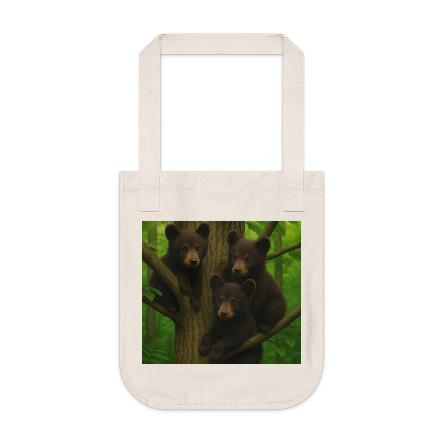 Eco-Friendly Bear Cubs Canvas Tote Bag - Perfect for Nature Lovers