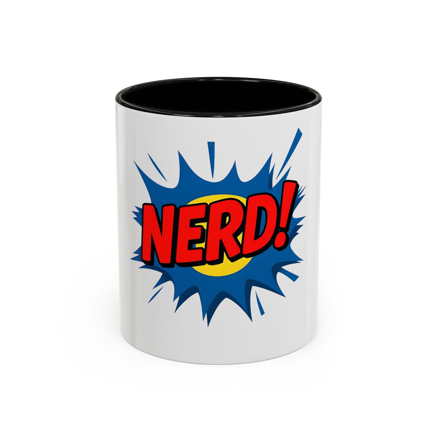 Nerd! Accent Coffee Mug - Fun Gift for Geeks & Gamers