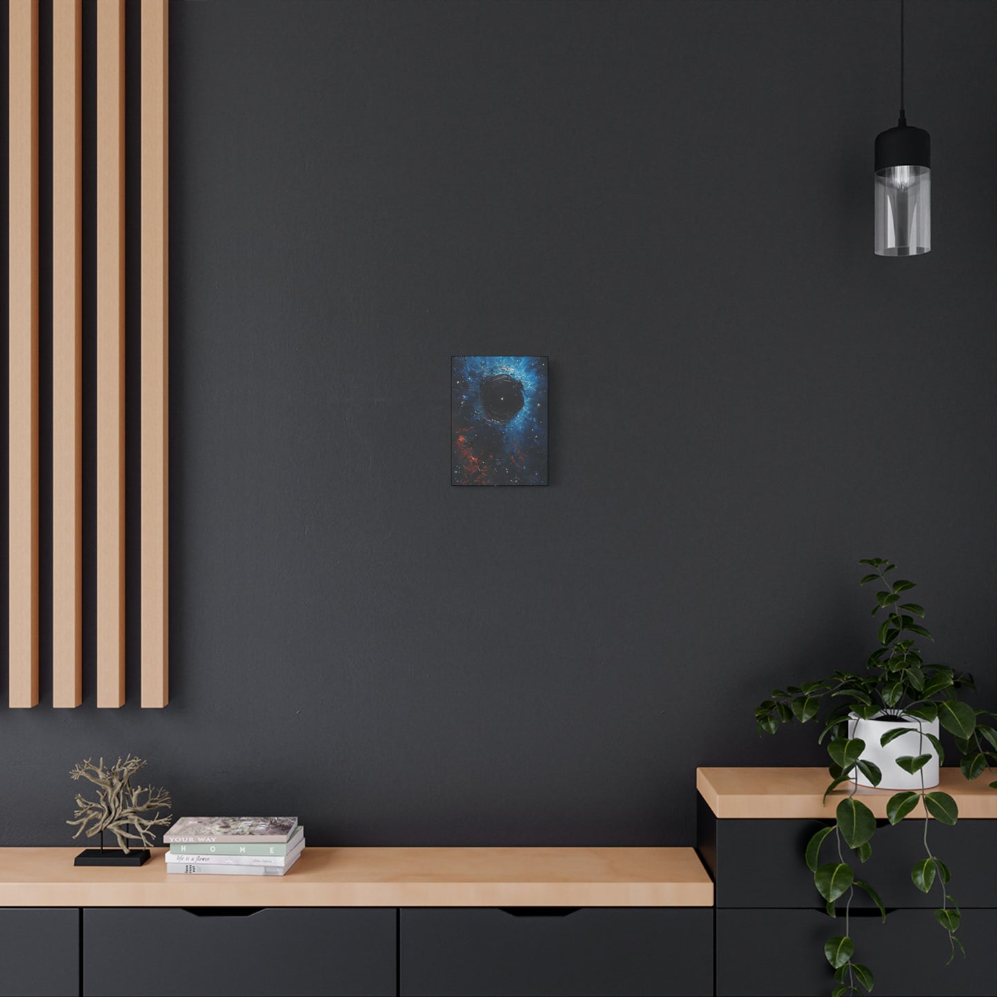 Cosmic Black Hole Canvas Art Print, Decor for Space Lovers, Unique Gift for Astronomers, Home or Office Wall Decor, Gallery Wrap Canvas