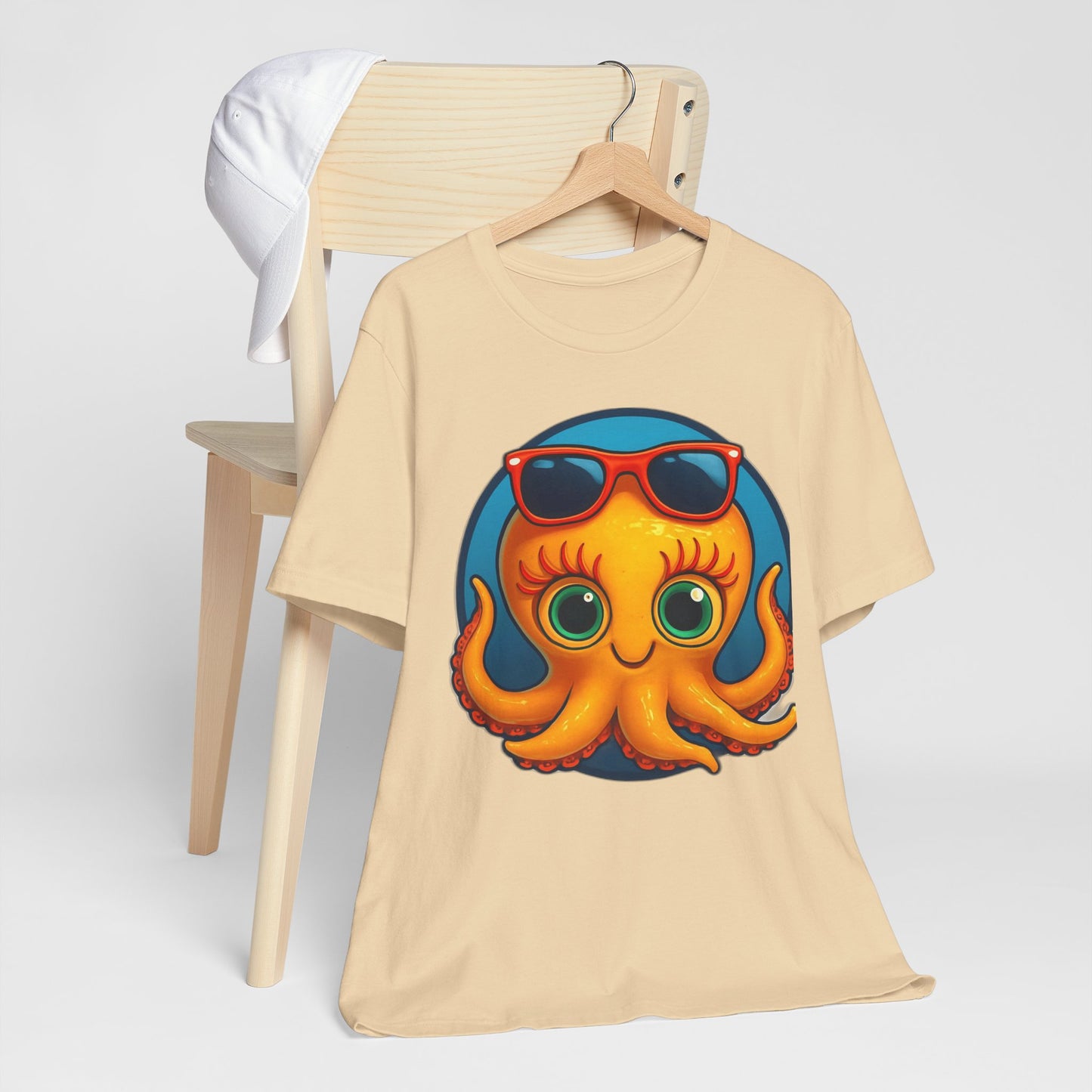 Cool Octopus Graphic Tee - Fun Unisex Jersey Short Sleeve T-Shirt