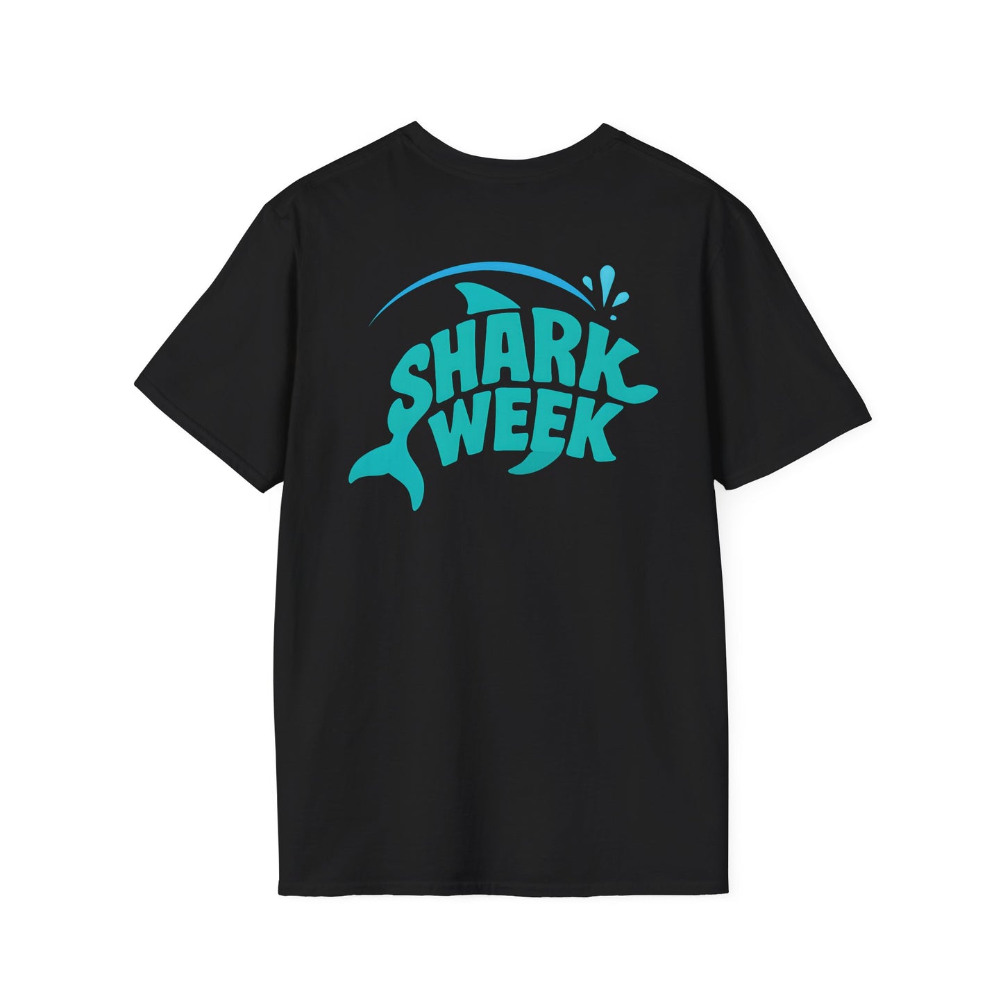 Shark Week Unisex Softstyle T-Shirt, Summer Beachwear, Ocean Lover Gift, Unique T-Shirt, Fun Graphic Tee, Casual Summer Style