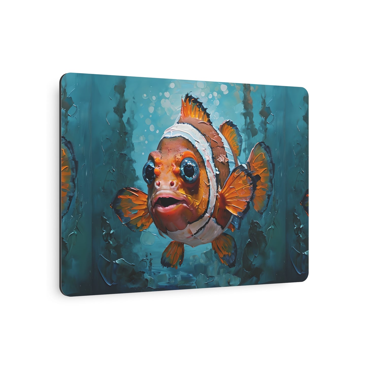 Colorful Clown Fish Metal Art Sign, Ocean Decor, Nautical Gift, Home Wall Art, Marine Life Decoration, Unique Gift Idea