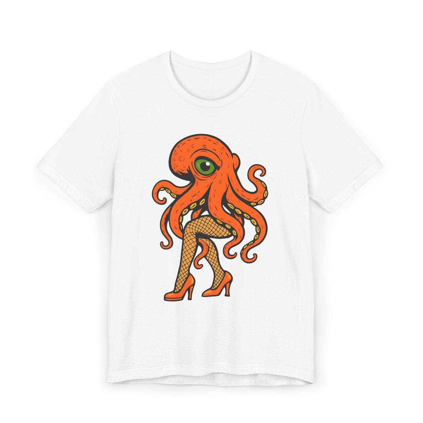 Whimsical Octopus Graphic T-Shirt - Fun Unisex Jersey Tee for Sea Lovers