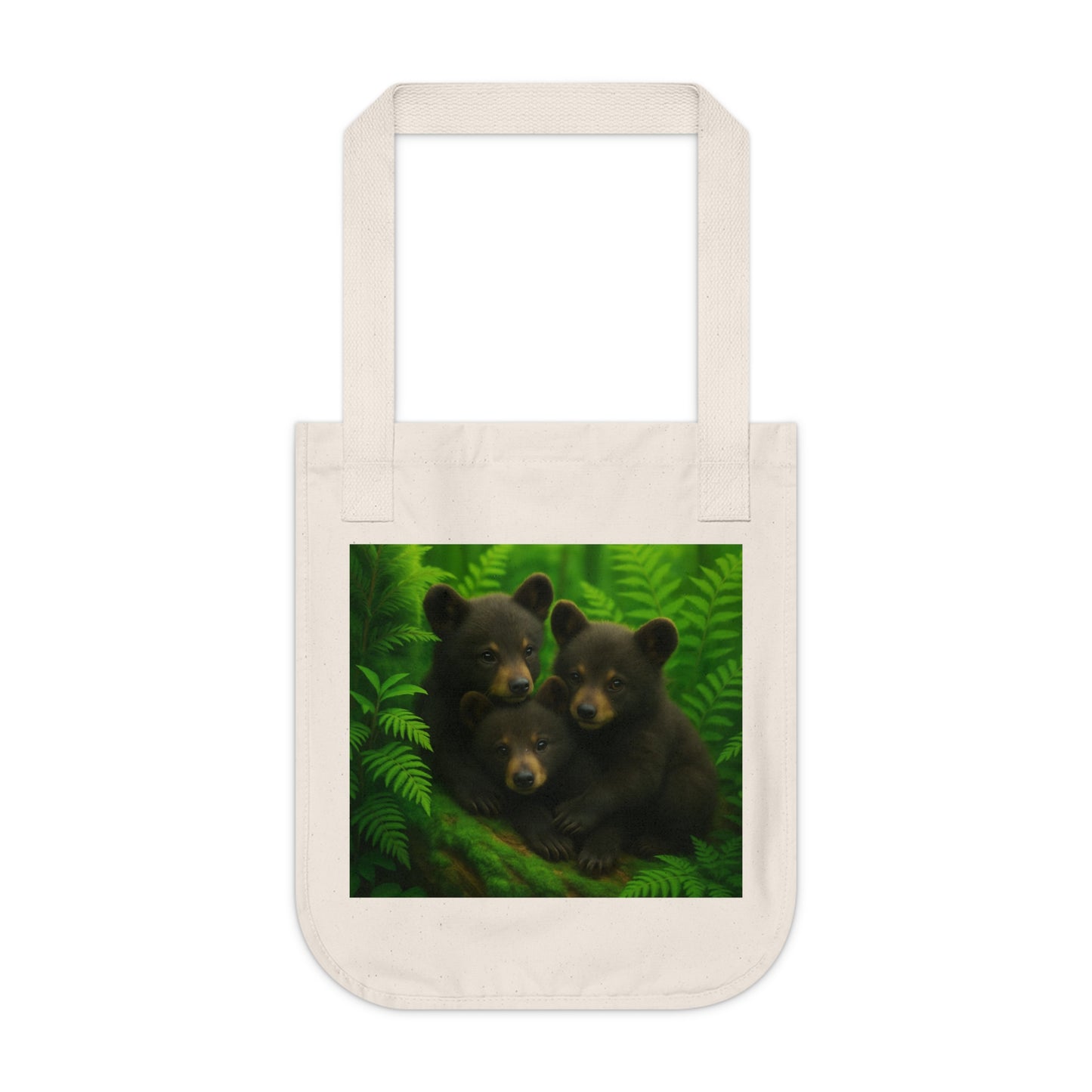 Eco-Friendly Bear Cubs Canvas Tote Bag - Perfect for Nature Lovers