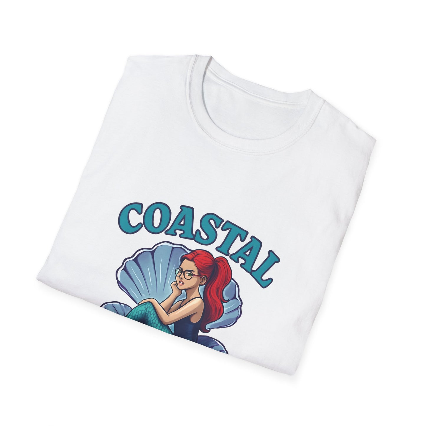 Coastal Nerd Girl Unisex T-Shirt - Fun Beachy Tee for Mermaid Lovers