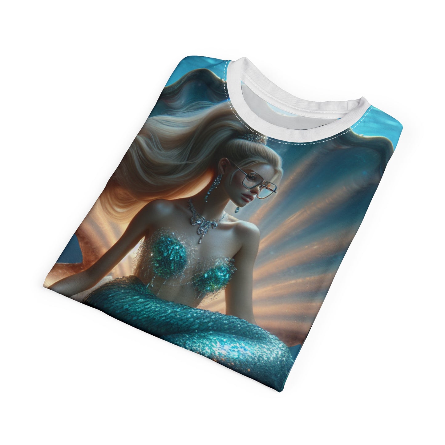 Dreamy Mermaid Unisex Tee - Stylish Cut & Sew Shirt for Ocean Lovers