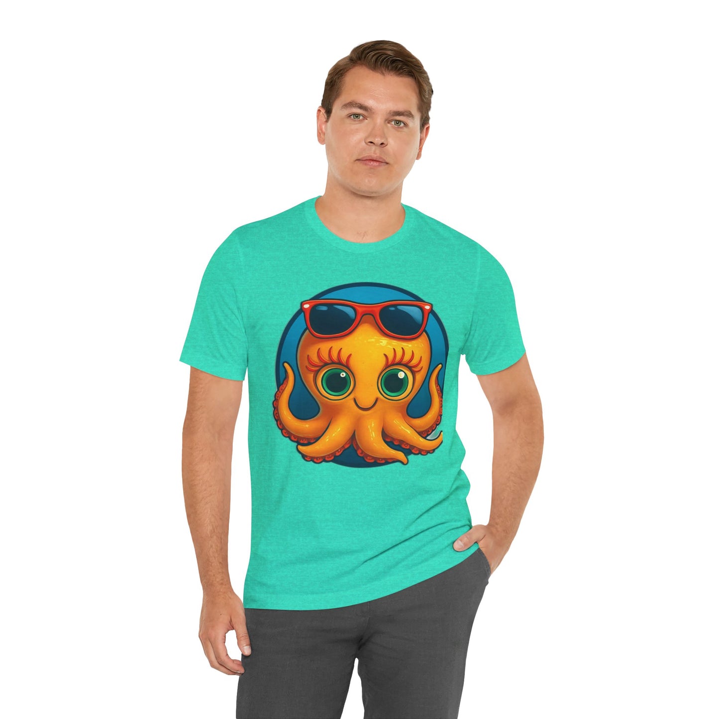 Cool Octopus Graphic Tee - Fun Unisex Jersey Short Sleeve T-Shirt