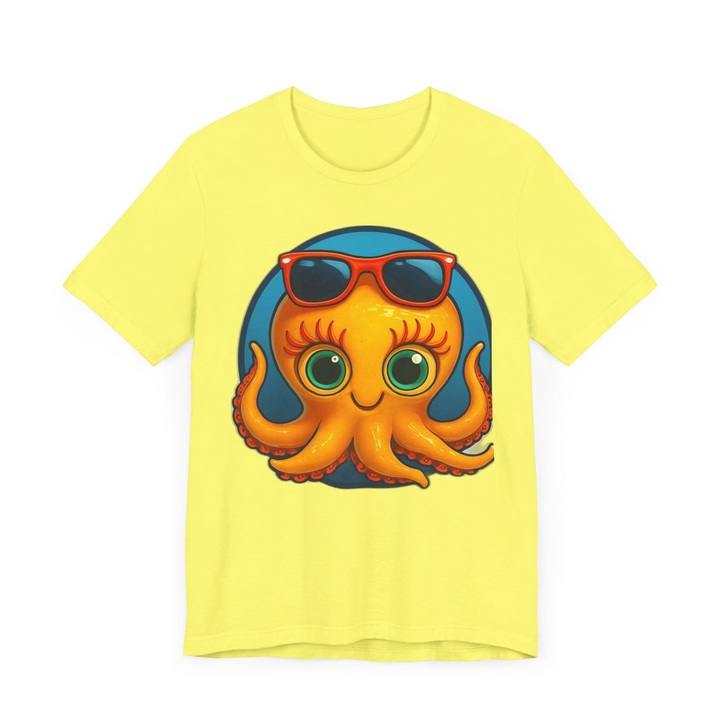 Cool Octopus Graphic Tee - Fun Unisex Jersey Short Sleeve T-Shirt