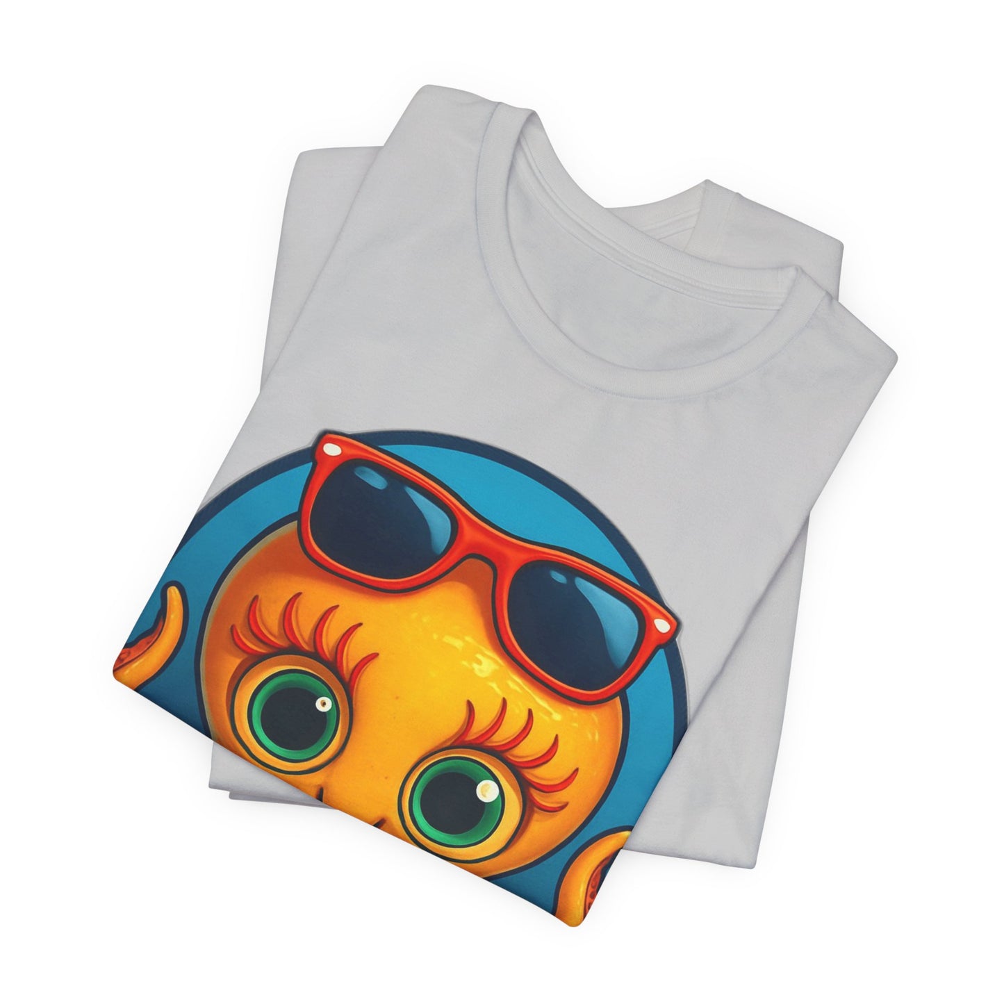 Cool Octopus Graphic Tee - Fun Unisex Jersey Short Sleeve T-Shirt