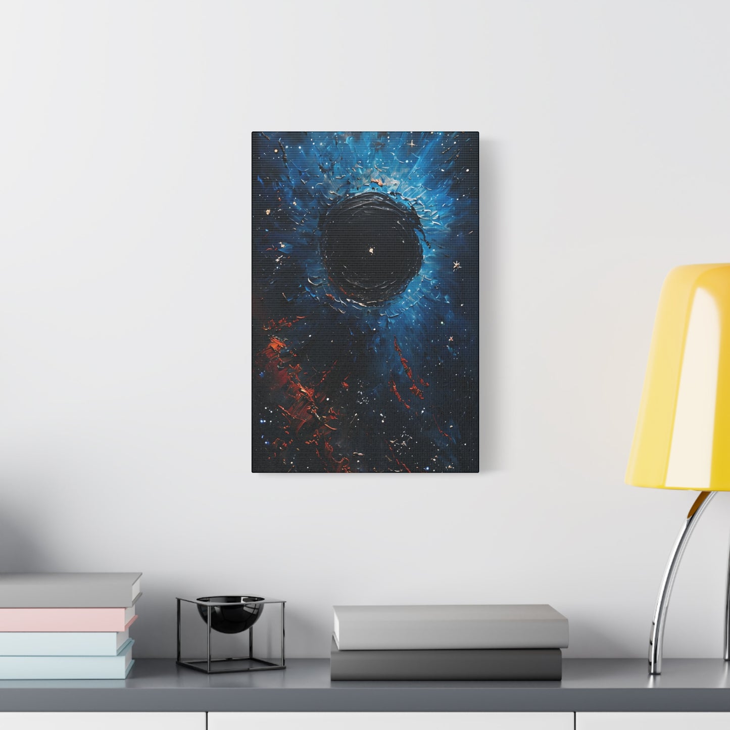 Cosmic Black Hole Canvas Art Print, Decor for Space Lovers, Unique Gift for Astronomers, Home or Office Wall Decor, Gallery Wrap Canvas