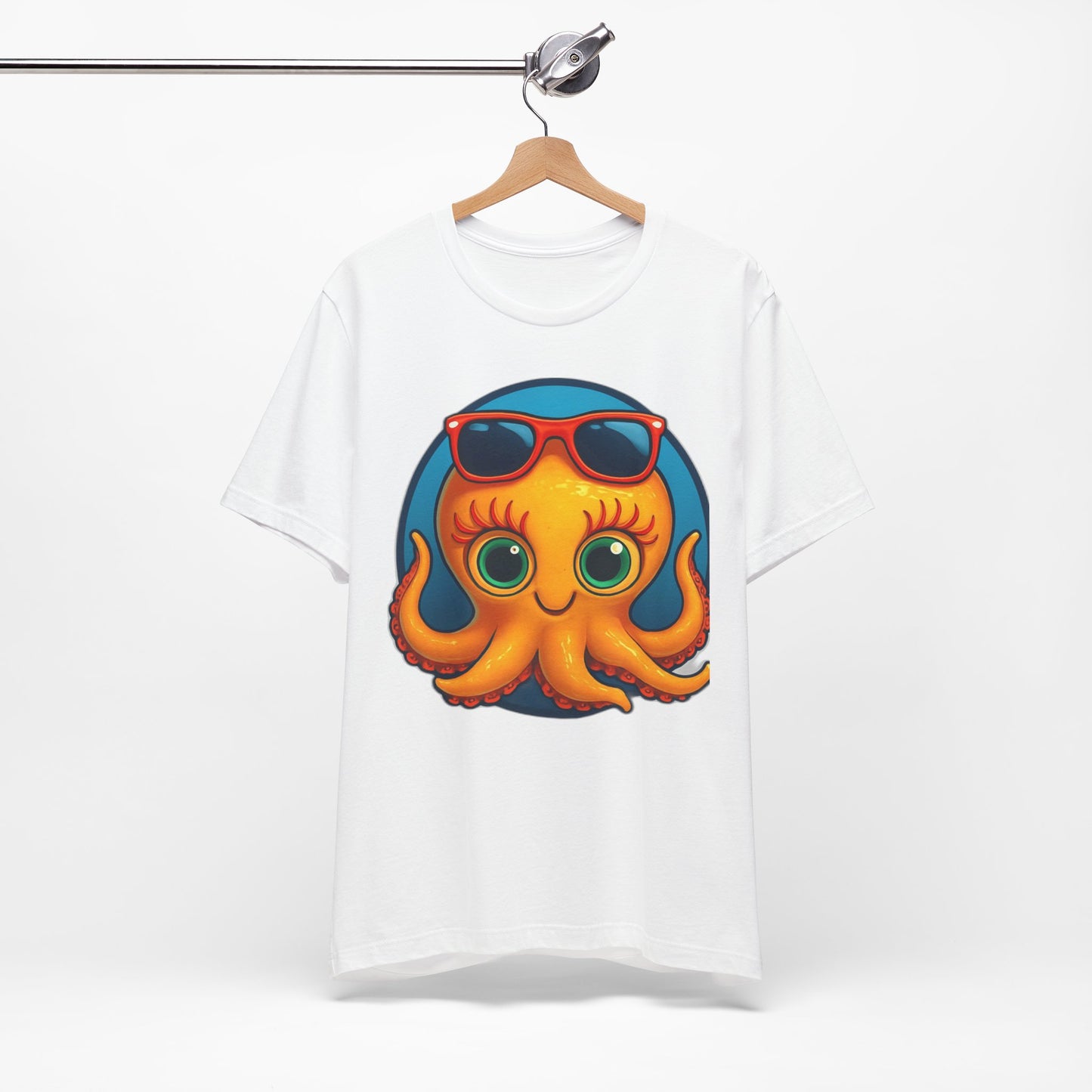 Cool Octopus Graphic Tee - Fun Unisex Jersey Short Sleeve T-Shirt