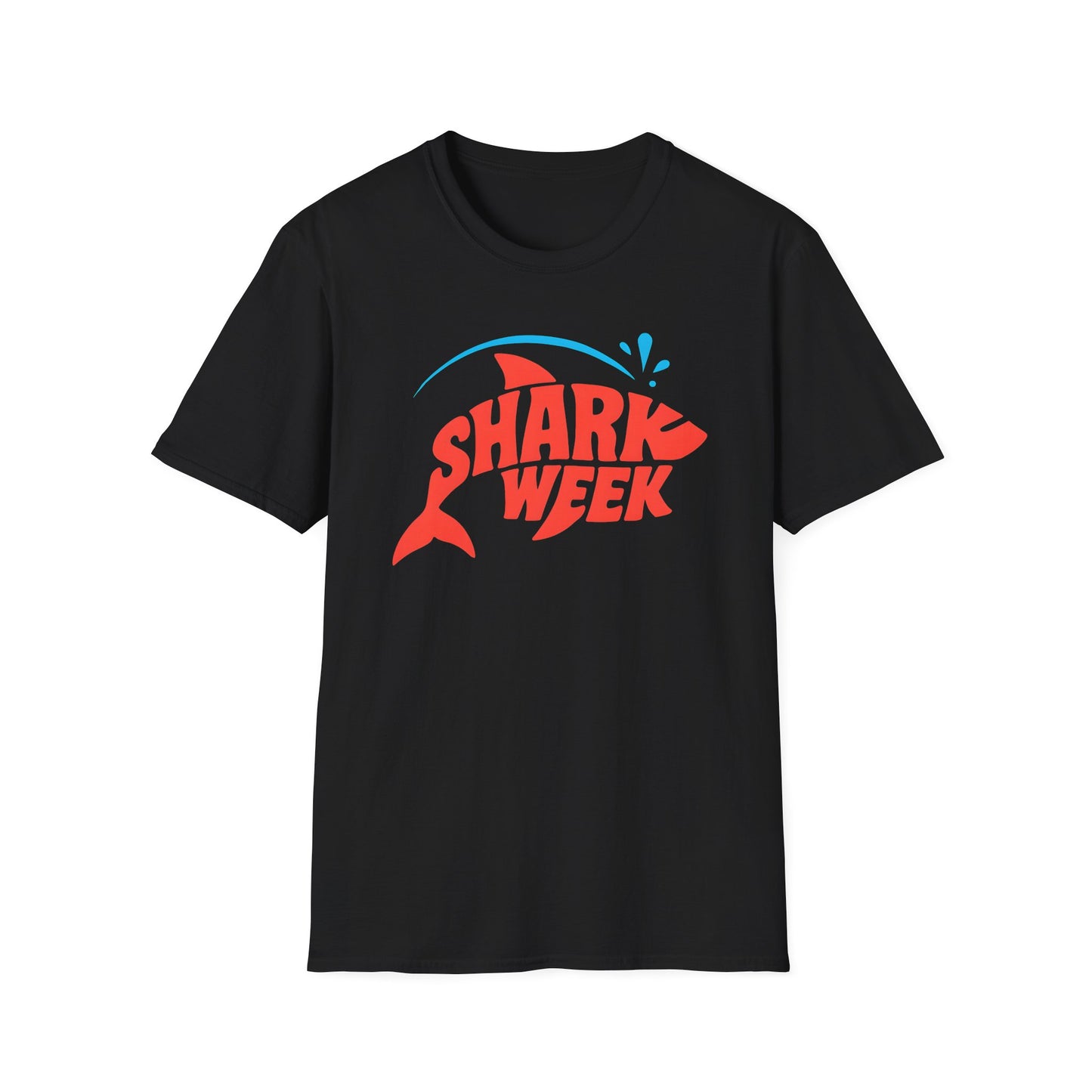Shark Week Unisex Softstyle T-Shirt, Summer Beachwear, Ocean Lover Gift, Unique T-Shirt, Fun Graphic Tee, Casual Summer Style