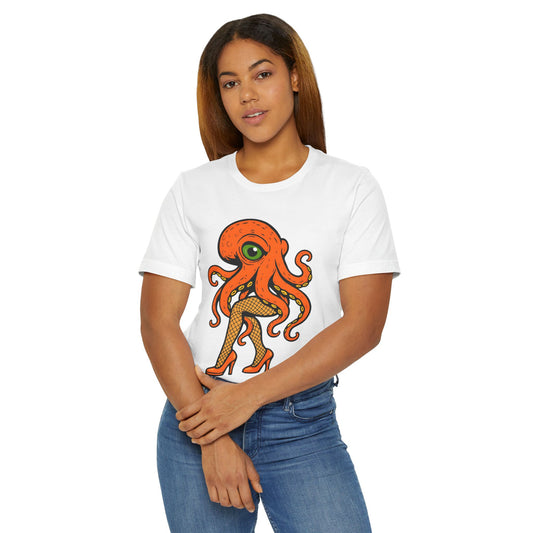 Whimsical Octopus Graphic T-Shirt - Fun Unisex Jersey Tee for Sea Lovers