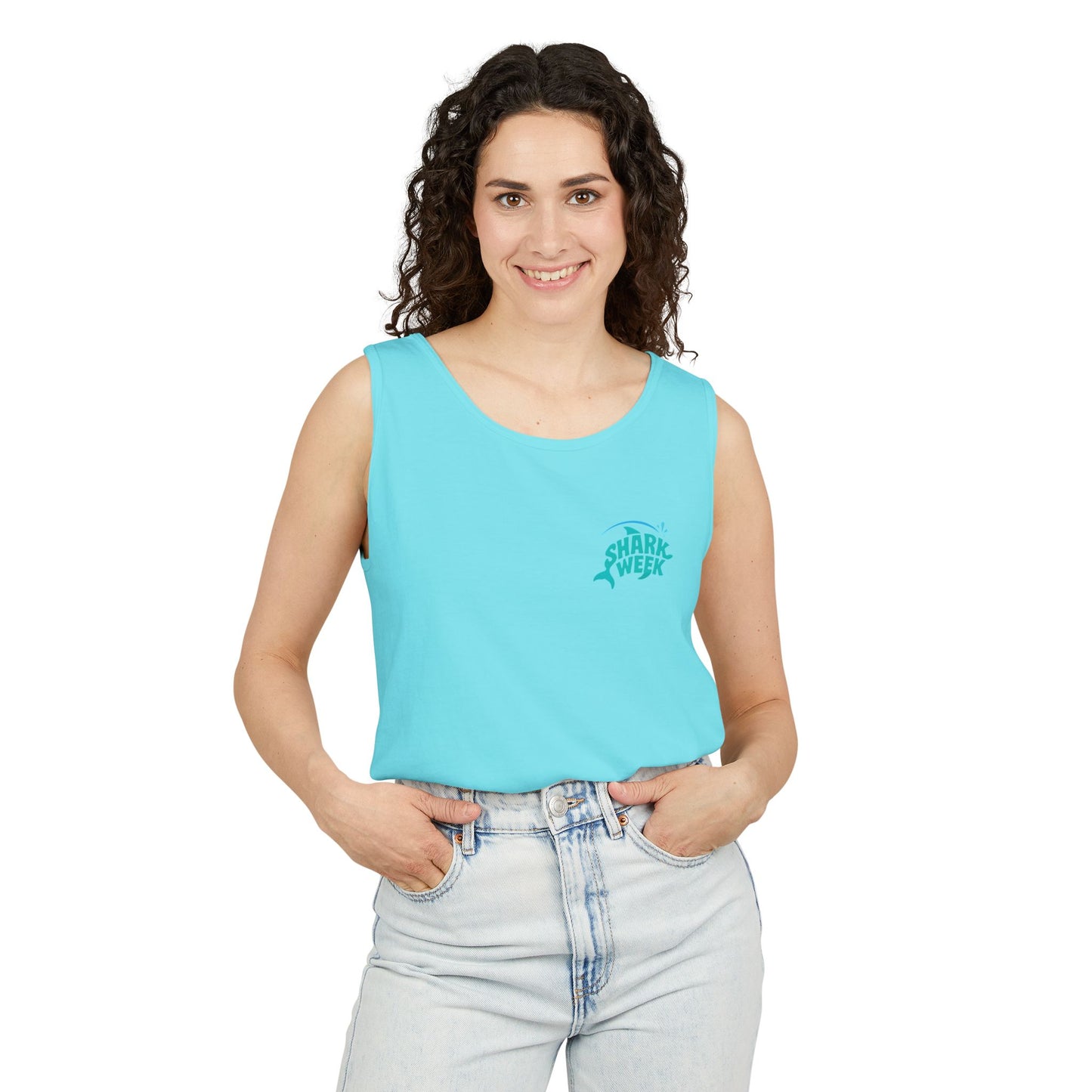 Shark Week Tank Top, Unisex Summer Shirt, Beachwear for Shark Lovers, Fun Gift for Shark Week, Casual Outdoor Apparel, Marine Creature [...]