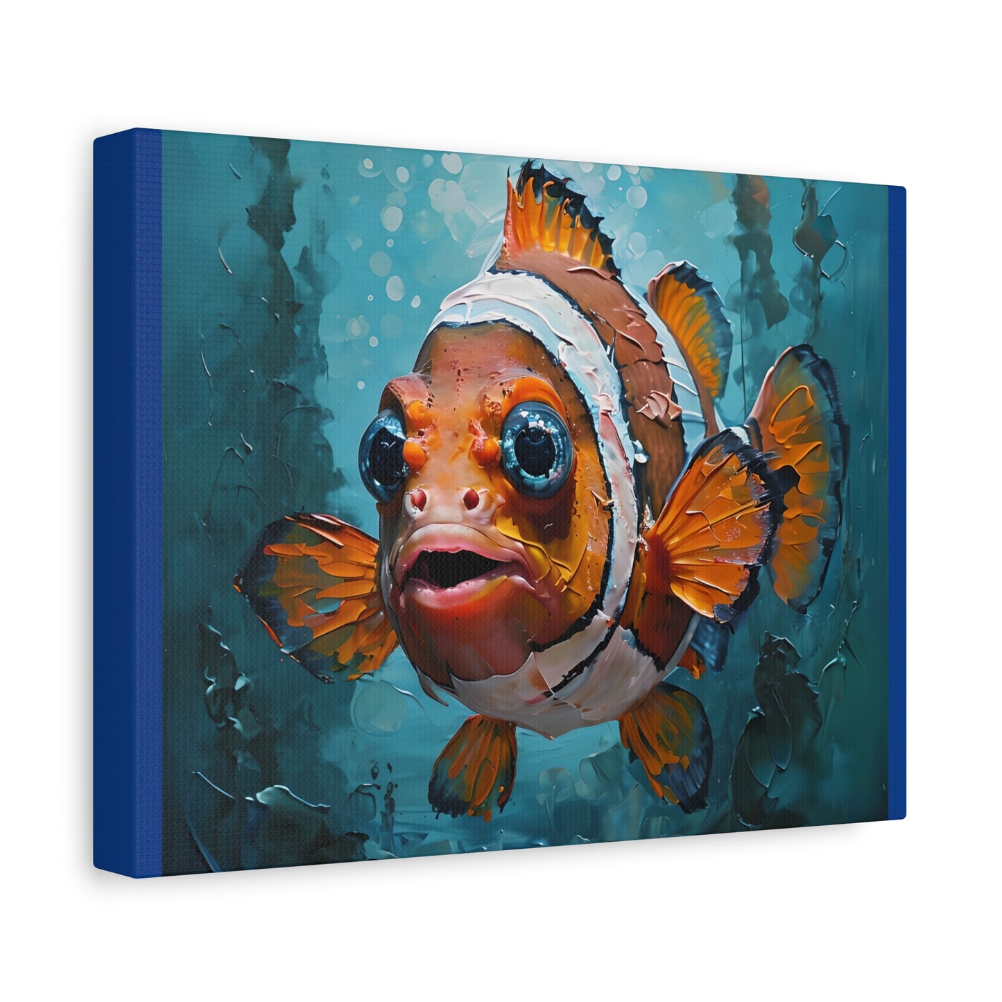 Vibrant Fish Canvas Art Print, Ocean Decor, Beach House Wall Art, Living Room Decoration, Gift for Marine Life Lovers