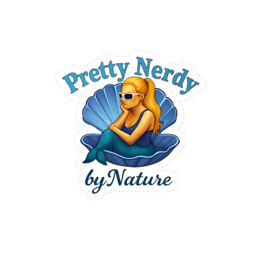 Pretty Nerdy Nature Vinyl Decals - Fun and Stylish Sticker for Ocean Lovers