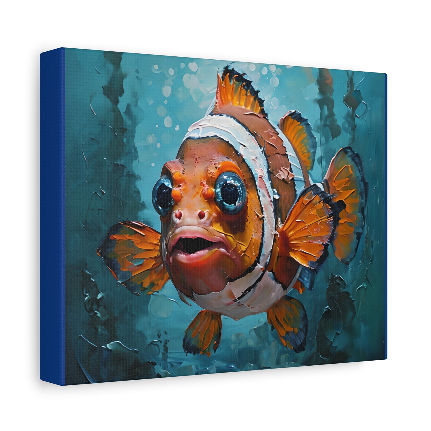 Vibrant Fish Canvas Art Print, Ocean Decor, Beach House Wall Art, Living Room Decoration, Gift for Marine Life Lovers