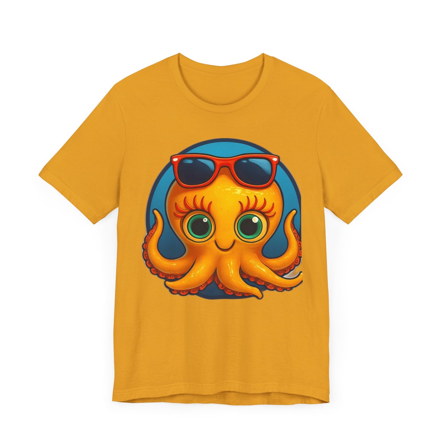 Cool Octopus Graphic Tee - Fun Unisex Jersey Short Sleeve T-Shirt