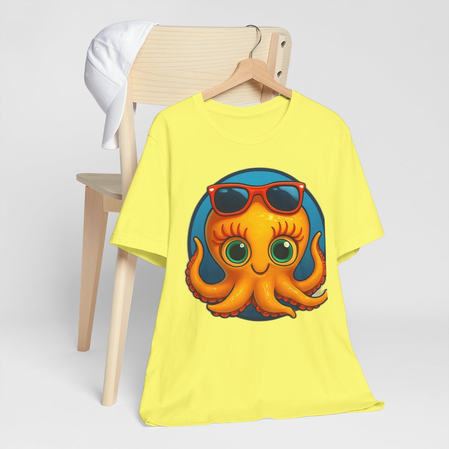 Cool Octopus Graphic Tee - Fun Unisex Jersey Short Sleeve T-Shirt