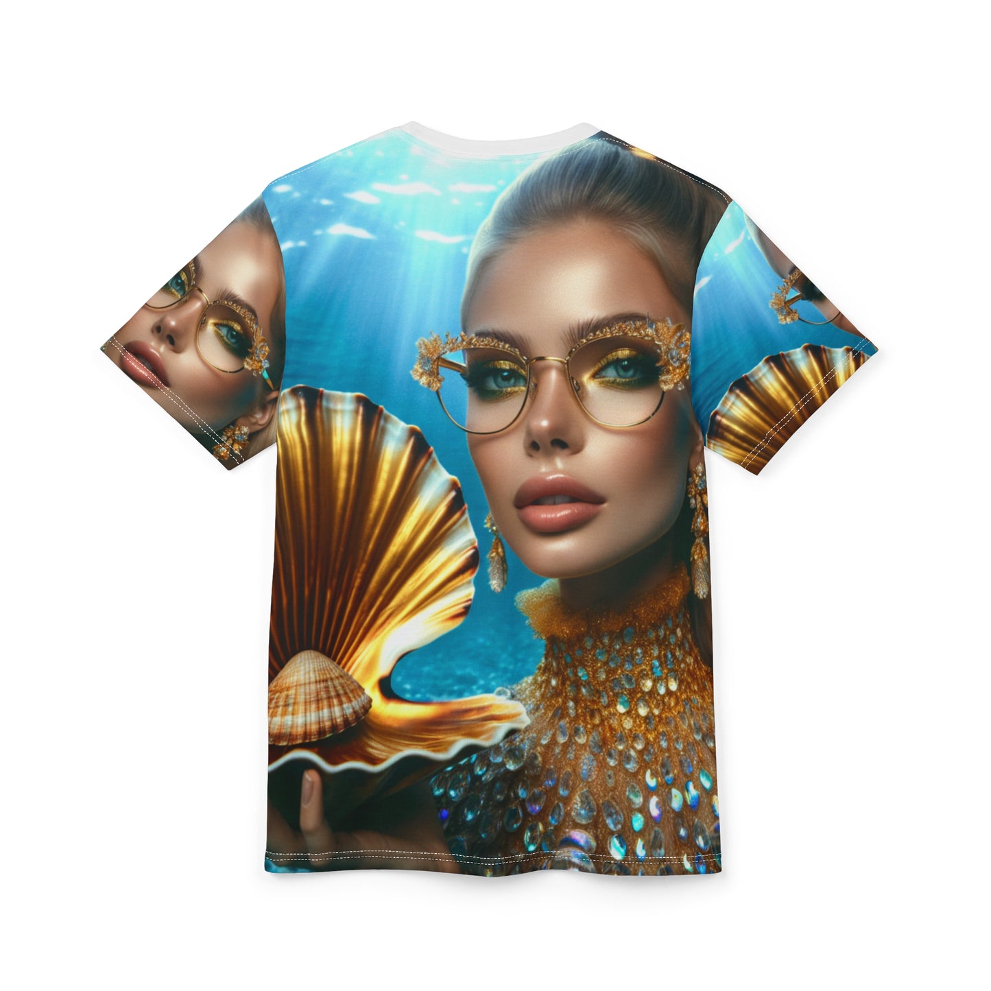 Elegant Mermaid-Inspired Unisex Tee - Ocean Vibes & Glamour