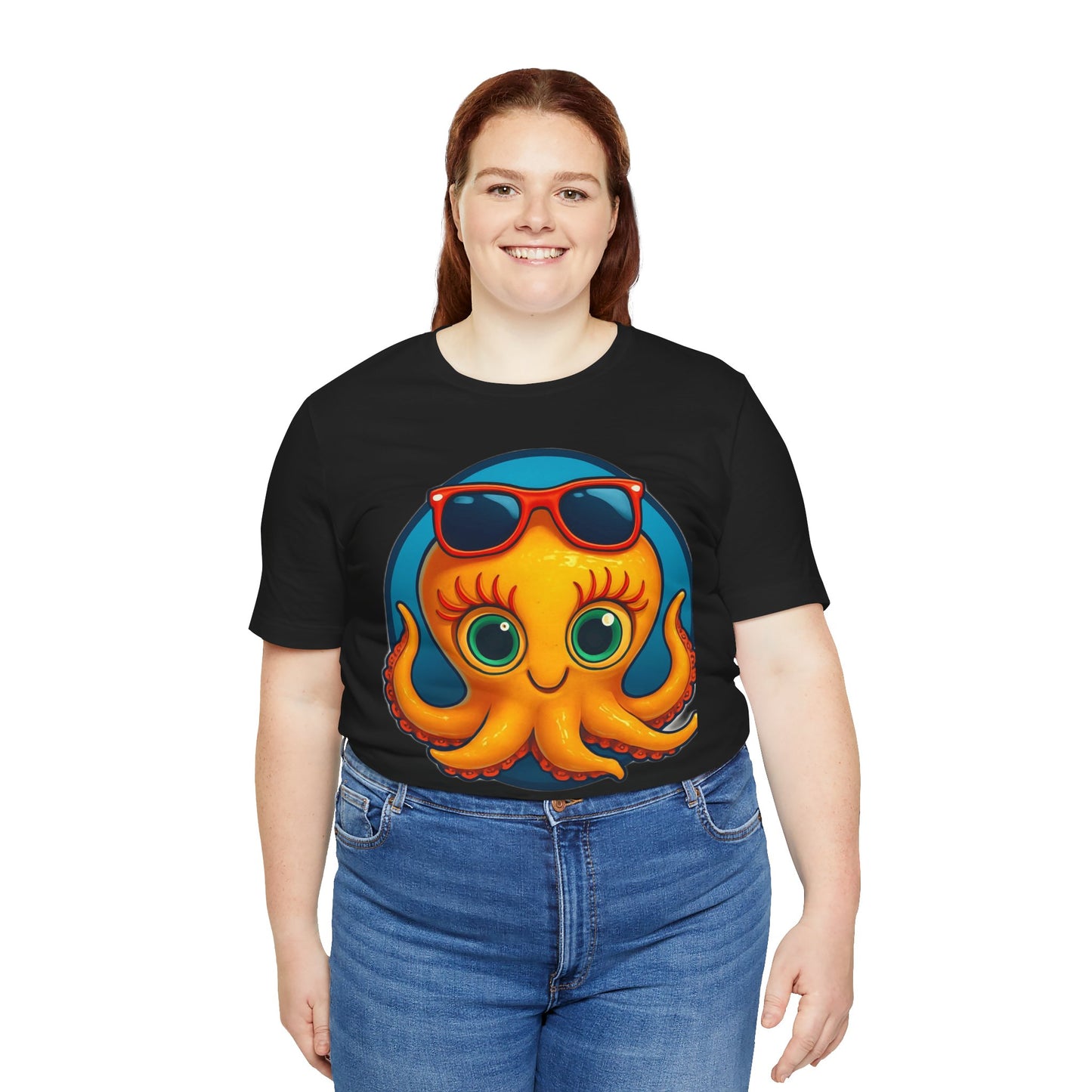 Cool Octopus Graphic Tee - Fun Unisex Jersey Short Sleeve T-Shirt