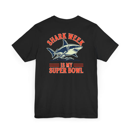 Shark Week Unisex Jersey T-Shirt, Funny Shark Tee, Gift for Shark Lovers, Summer Apparel, Ocean Themed Clothing