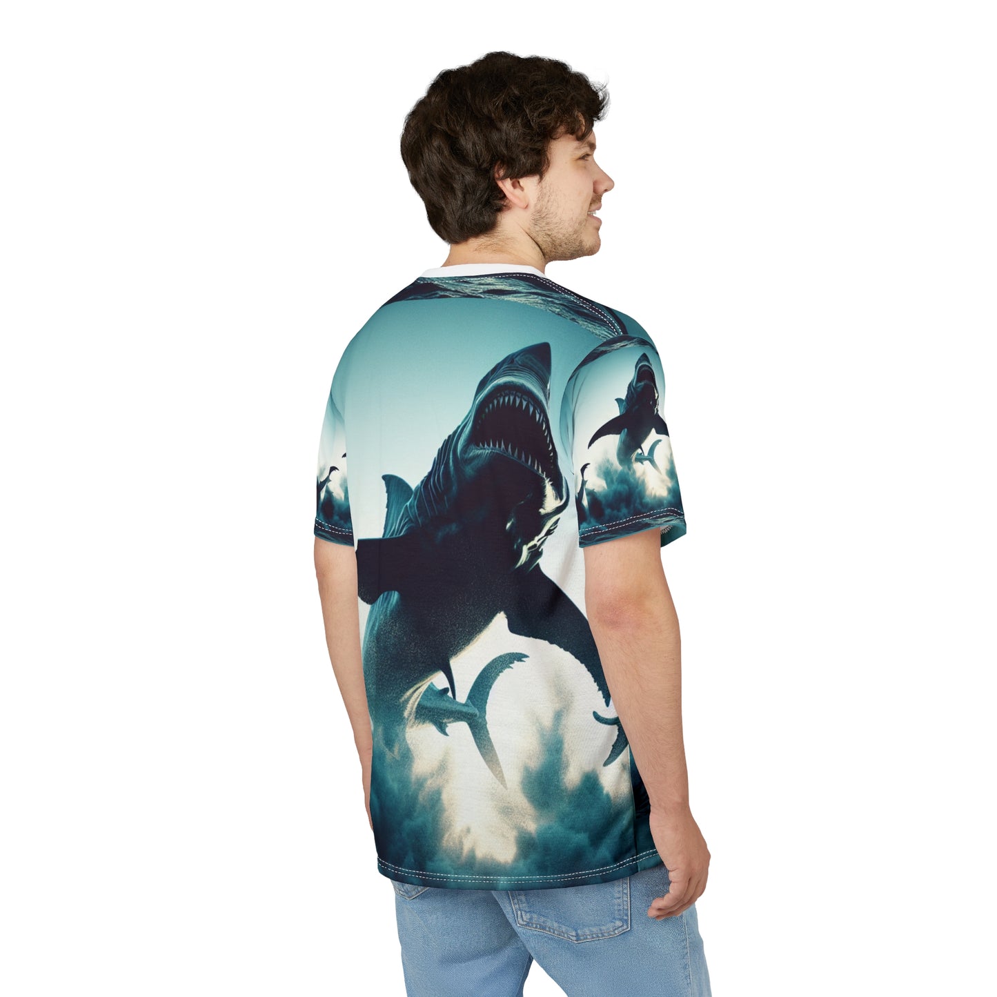 Ocean Adventure Shark Tee - Unisex Cut & Sew Shirt