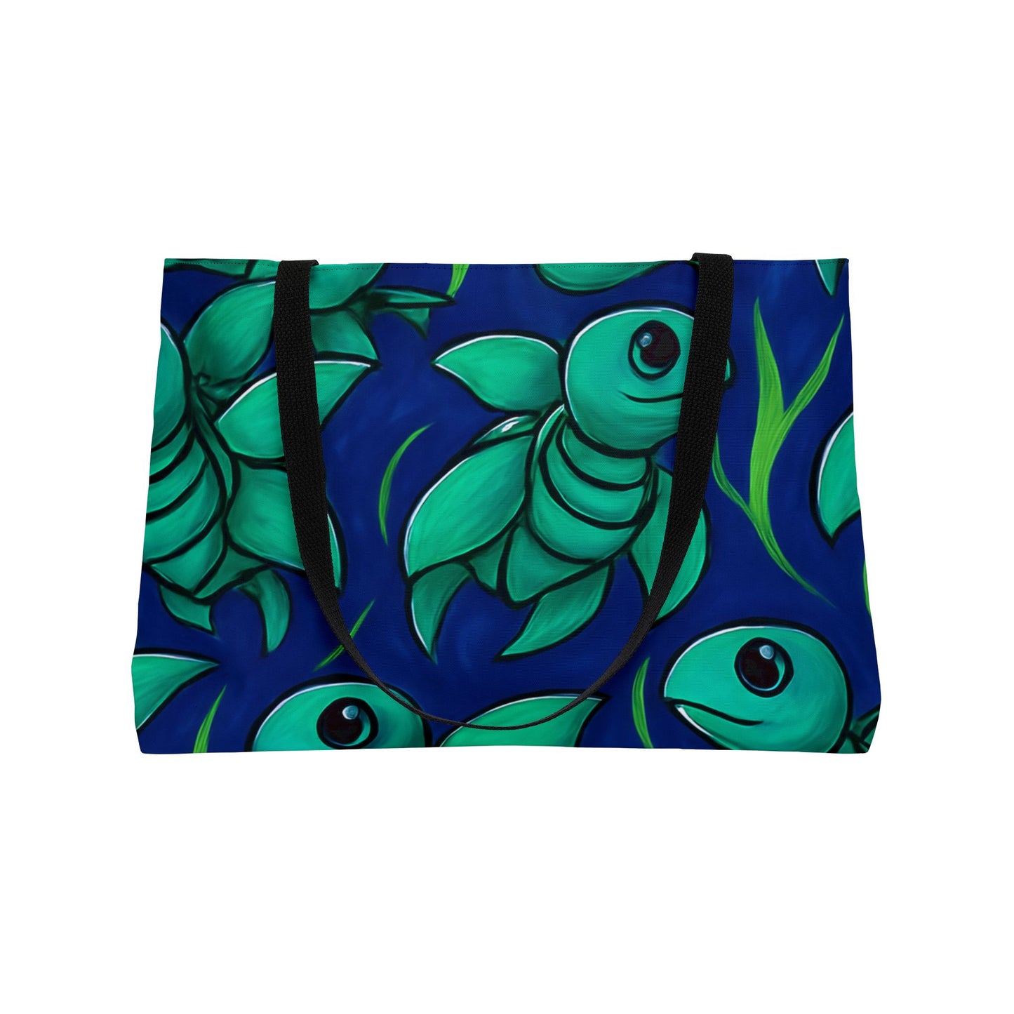 Whimsical Sea Turtle Pattern Weekender Tote Bag for Beach Trips & Travel