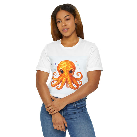 Colorful Octopus Unisex T-Shirt - Fun and Whimsical Sea Life Design