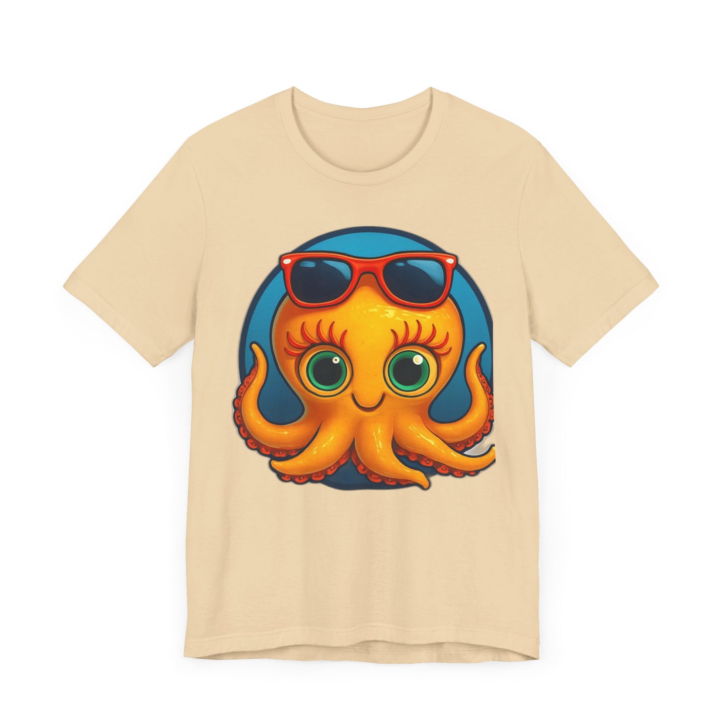 Cool Octopus Graphic Tee - Fun Unisex Jersey Short Sleeve T-Shirt