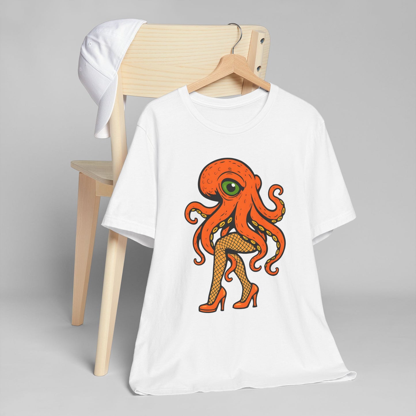 Whimsical Octopus Graphic T-Shirt - Fun Unisex Jersey Tee for Sea Lovers