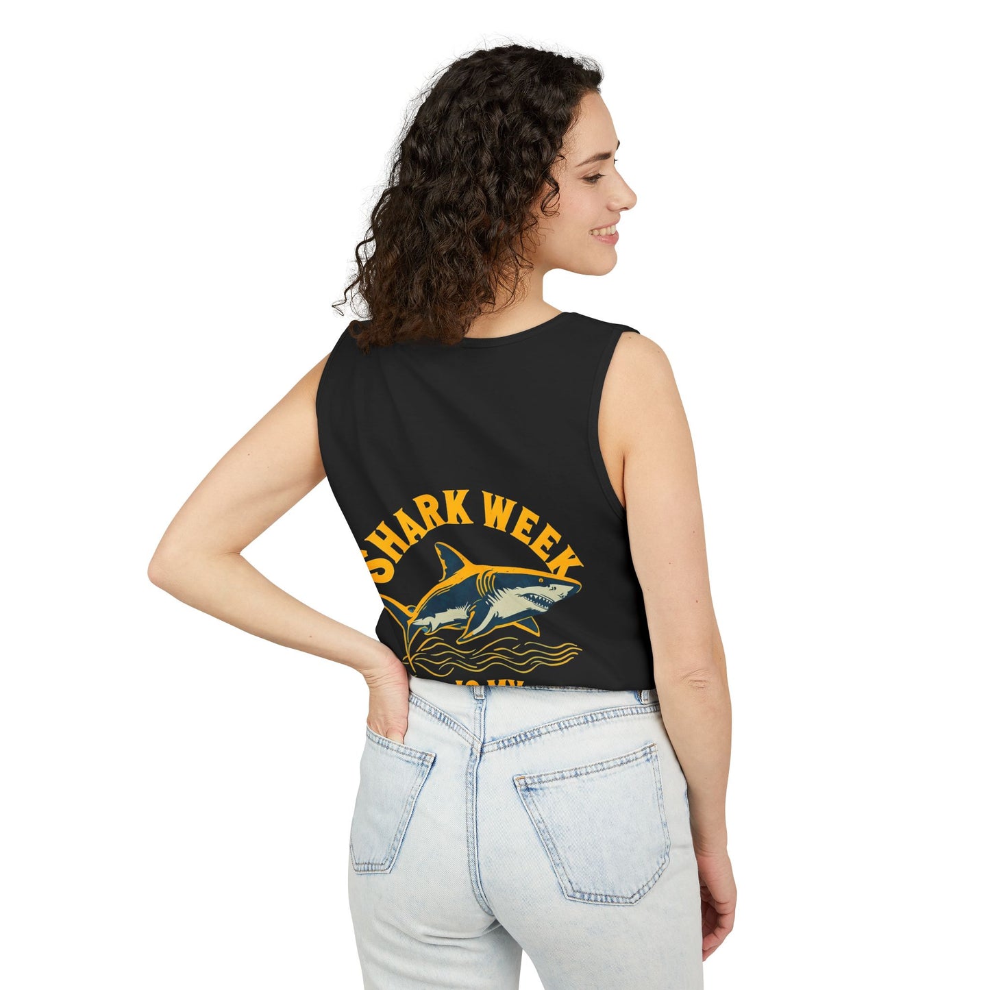 Shark Week Tank Top, Unisex Summer Shirt, Beachwear for Shark Lovers, Fun Gift for Shark Week, Casual Outdoor Apparel, Marine Creature [...]