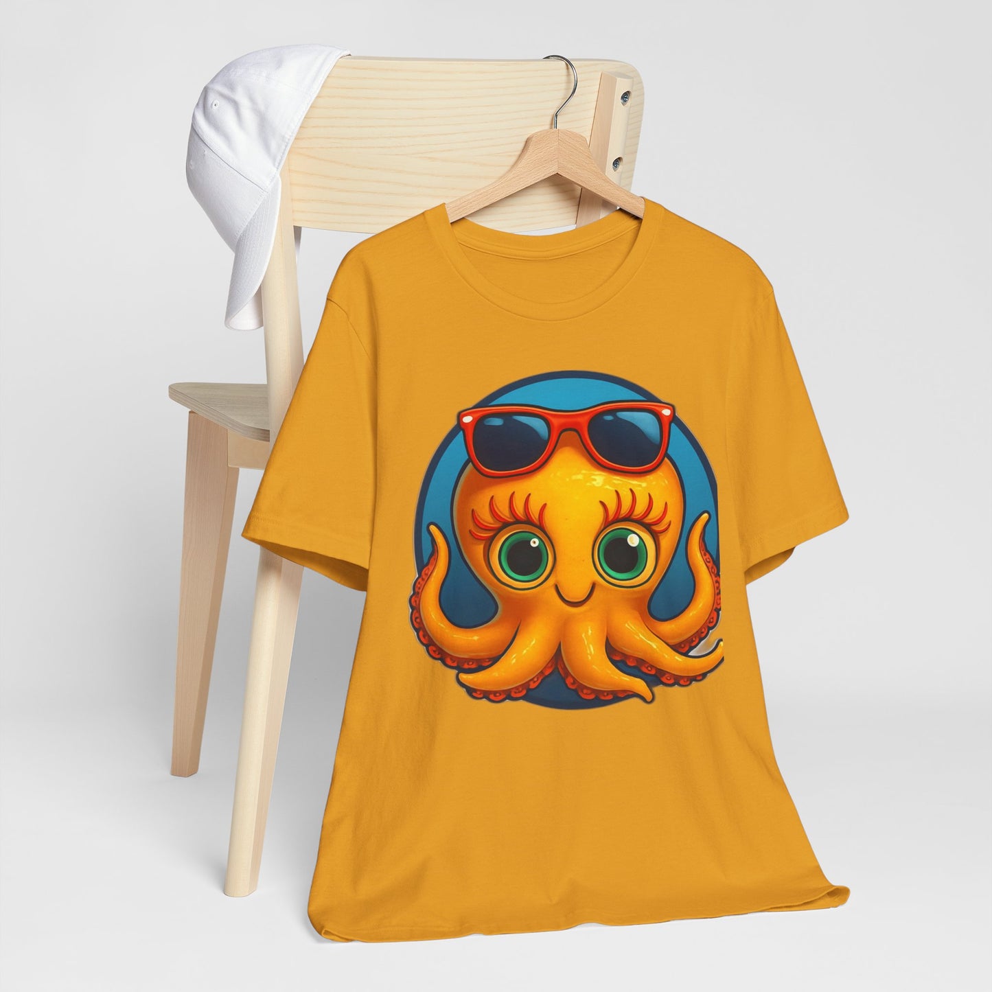 Cool Octopus Graphic Tee - Fun Unisex Jersey Short Sleeve T-Shirt