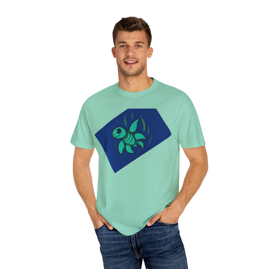 Ocean-Inspired Unisex Garment-Dyed T-shirt, Casual Tee, Beachwear, Eco-Friendly Fashion, Nature Lover Gift, Summer Apparel