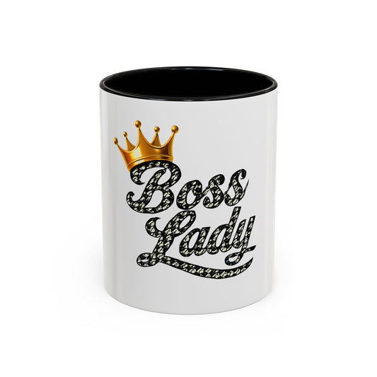 Boss Lady Accent Coffee Mug - Empowering Gift for Women