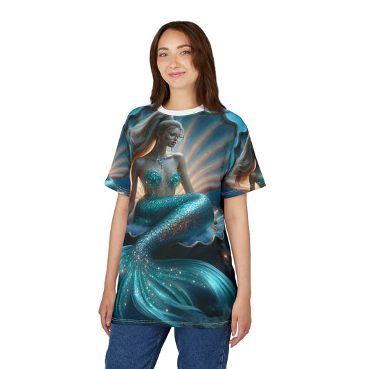 Dreamy Mermaid Unisex Tee - Stylish Cut & Sew Shirt for Ocean Lovers