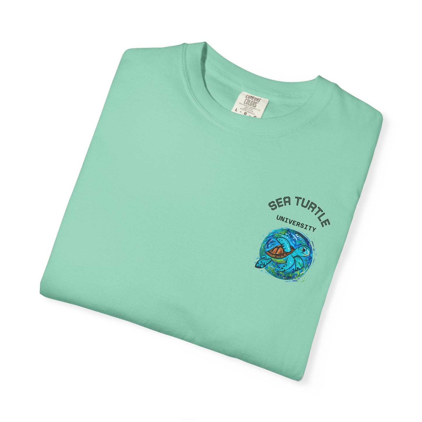 Sea Turtle University Unisex Garment-Dyed T-shirt