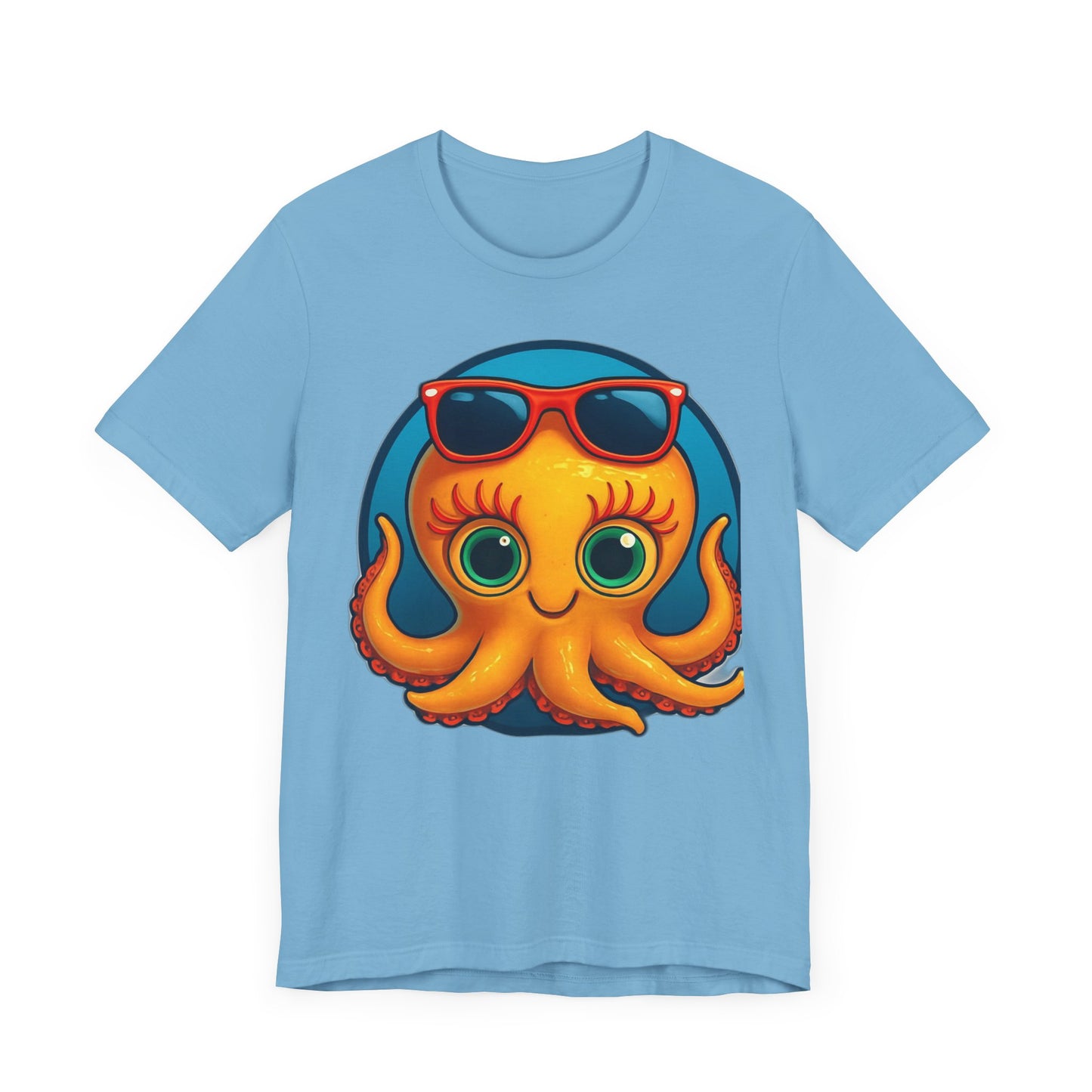 Cool Octopus Graphic Tee - Fun Unisex Jersey Short Sleeve T-Shirt