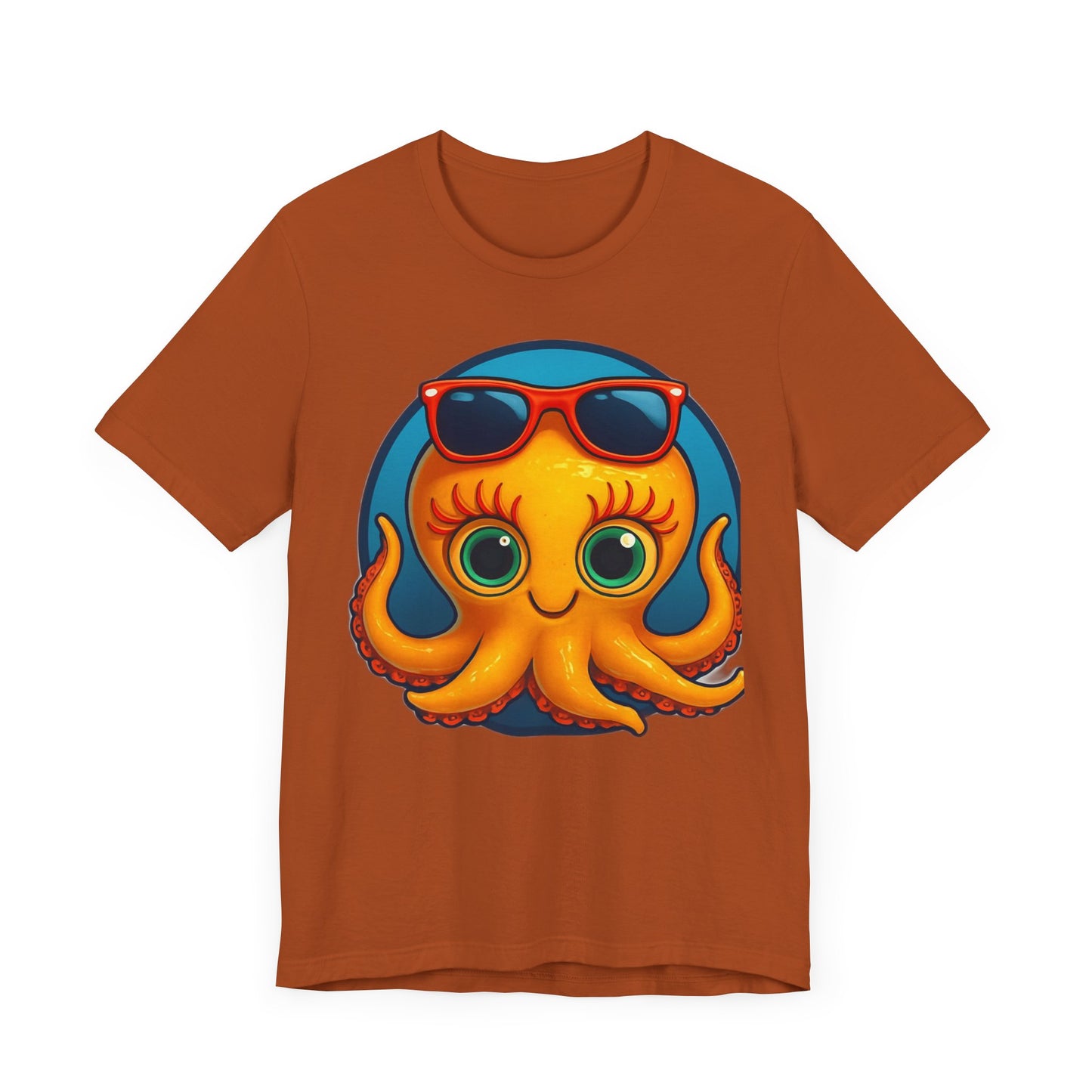 Cool Octopus Graphic Tee - Fun Unisex Jersey Short Sleeve T-Shirt