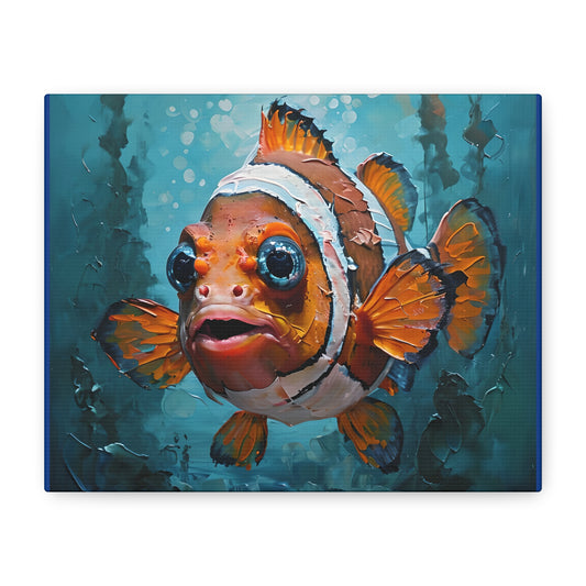 Vibrant Fish Canvas Art Print, Ocean Decor, Beach House Wall Art, Living Room Decoration, Gift for Marine Life Lovers