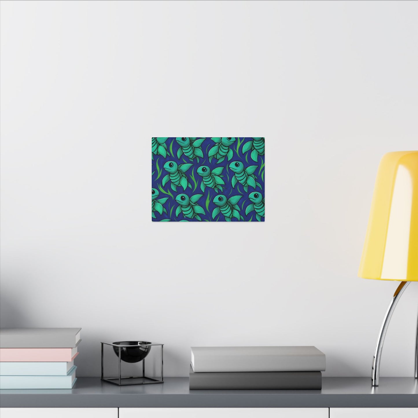 Whimsical Turtle Art Canvas Print