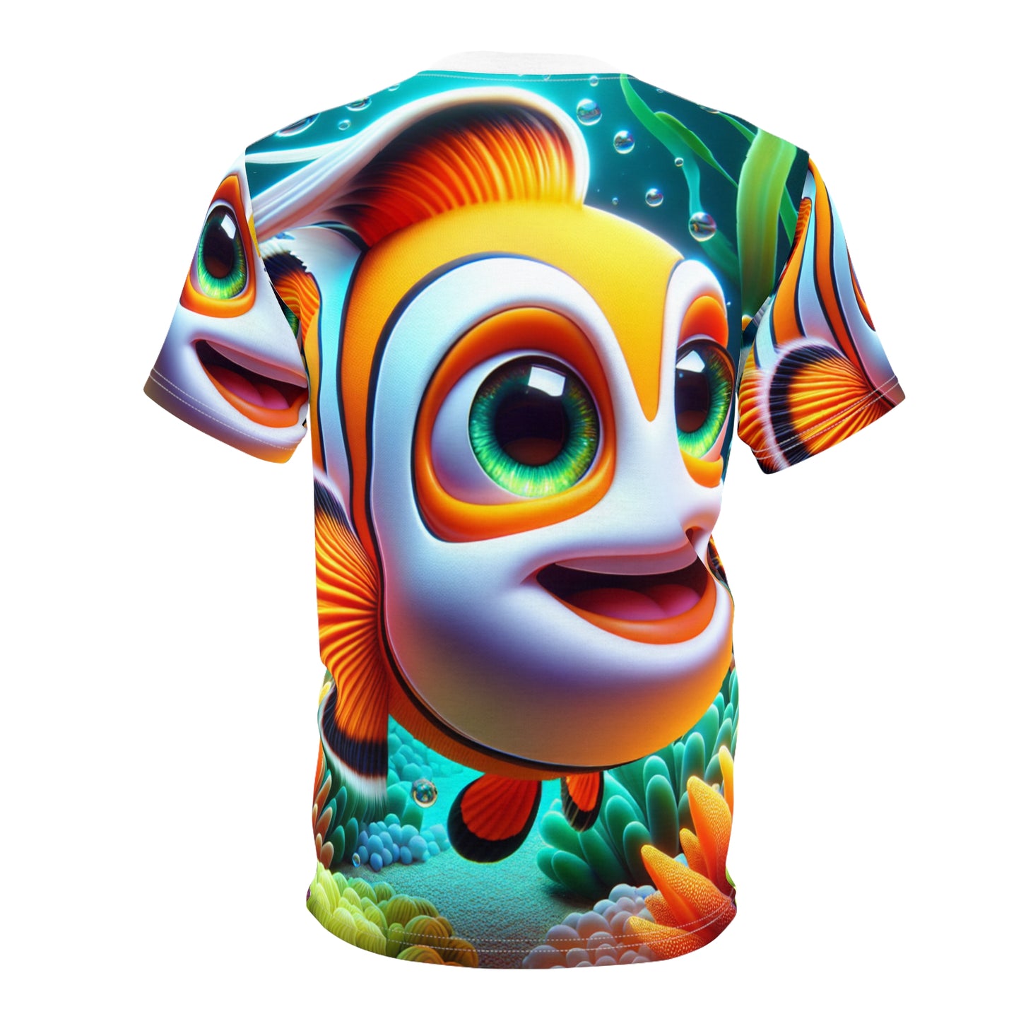 Vibrant Clownfish Unisex Graphic Tee, Perfect for Beach Days, Ocean Lovers, Summer Fun, Gift for Kids, Aquatic Adventure
